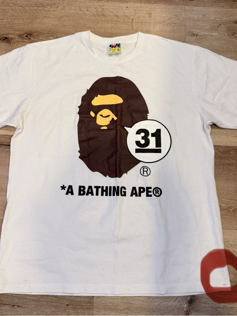 A Bathing Ape White Graphic Logo T-Shirt